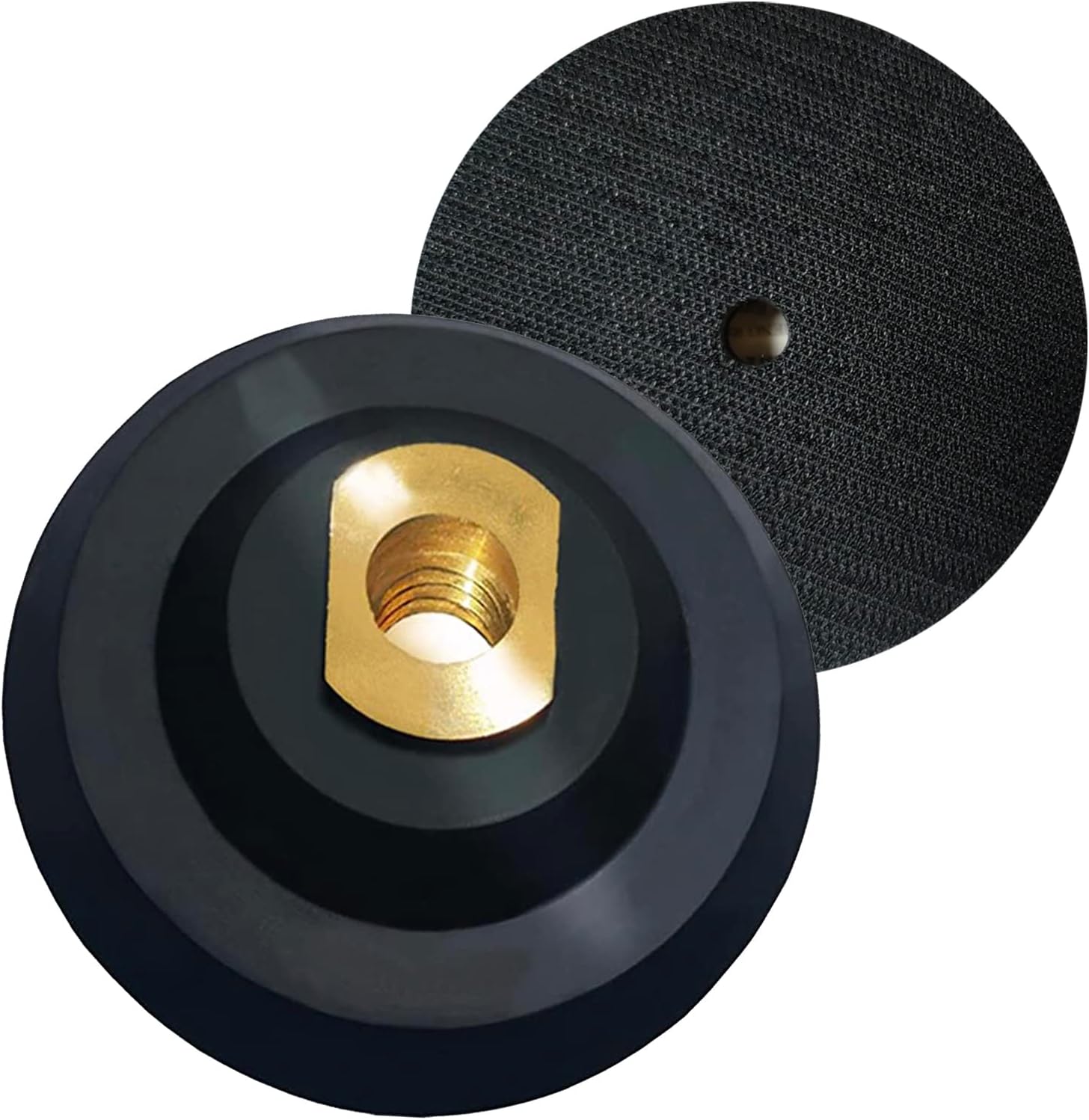 Rubber Backer Pad 6 Inch Hook and Loop Backing Pad for Angle Grinder, Hand Grinder - Arbor 5/8"-11 6"