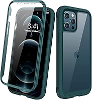 Vista 139 de Diaclara Diseñada para funda de iPhone 12 Mini, cuerpo completo resistente con protector de pantalla integrado sensible al tacto antiarañazos, funda