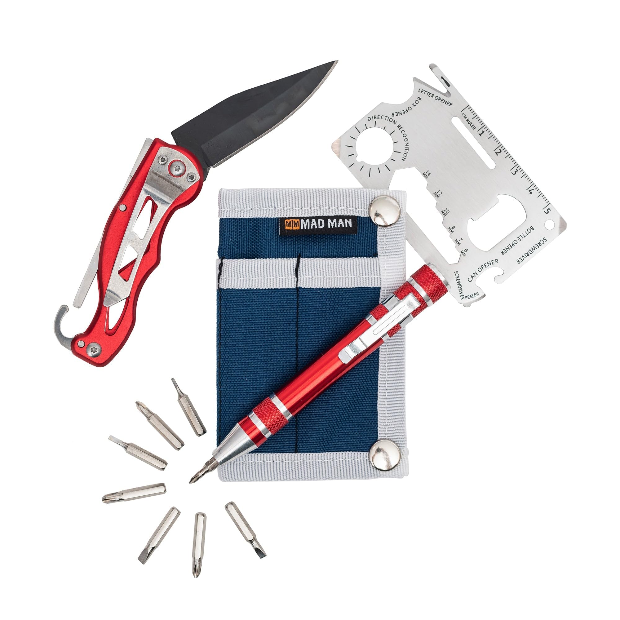 Mad Man Mad Man EDC Multi-Tool Gift Set, Navy, Men's Accessories