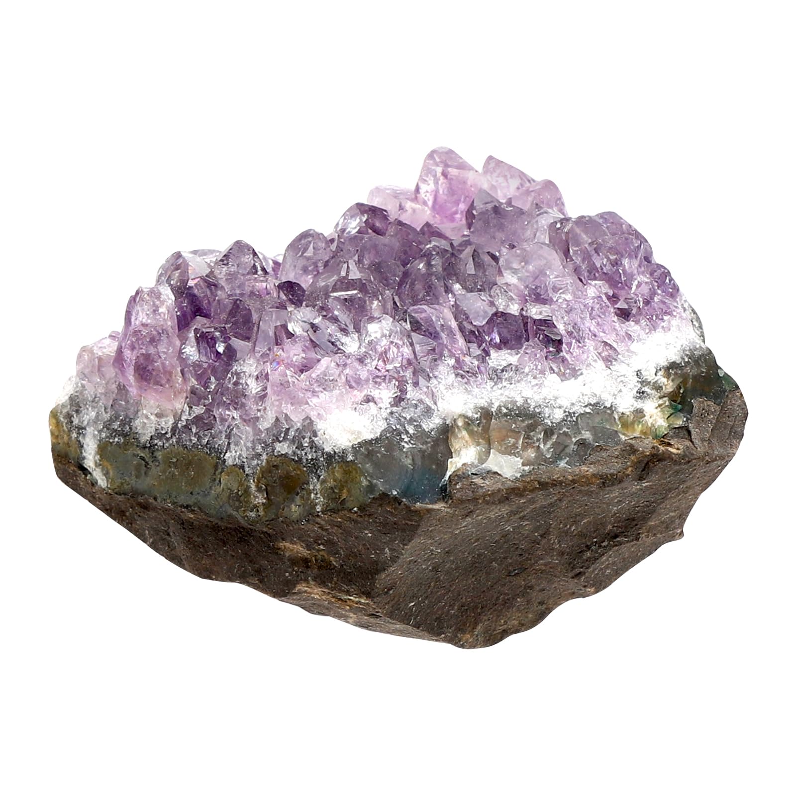 Cluster di cristalli di ametista grezza (in piedi) - Pietra di ametista grezza - Geode di ametista grezza - Ametista naturale - Cristallo viola - Cluster di pietre - Italia