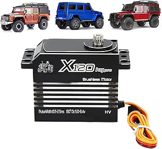 120kg High Speed Brushless Servo Waterproof Full Metal High Torsion Digital Servo for 1/5 1/6 RC Car Robot Boat