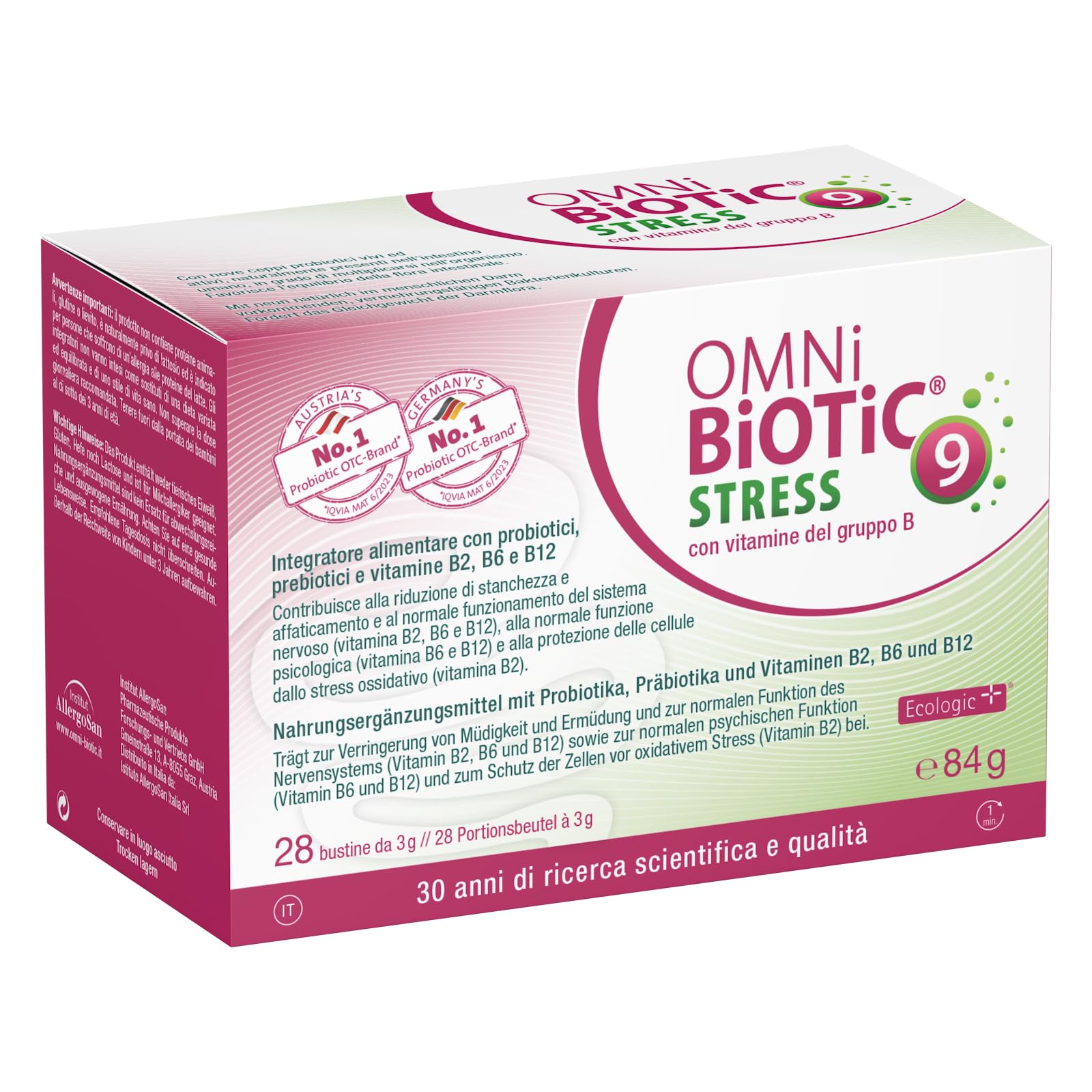 Omni Biotic Stress Vitaminas B Sobres 28X3G-image