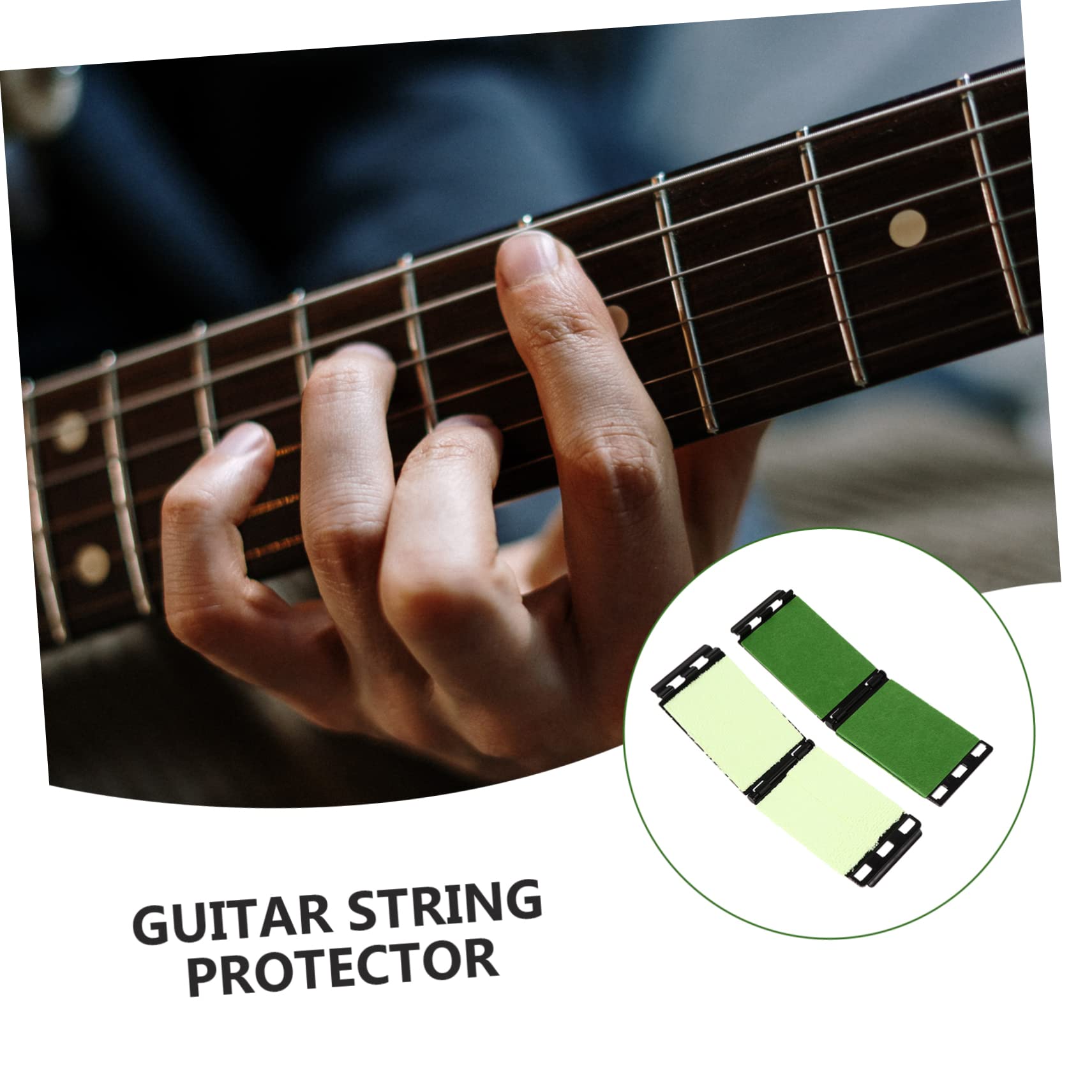 ifundom 6pezzi Pulitore Per Corde Chitarra e Basso Strumento Per Manutenzione Fretboard Pulizia Efficiente e Portatile Per Chitarre Acustiche Ed Elettriche e Scuro