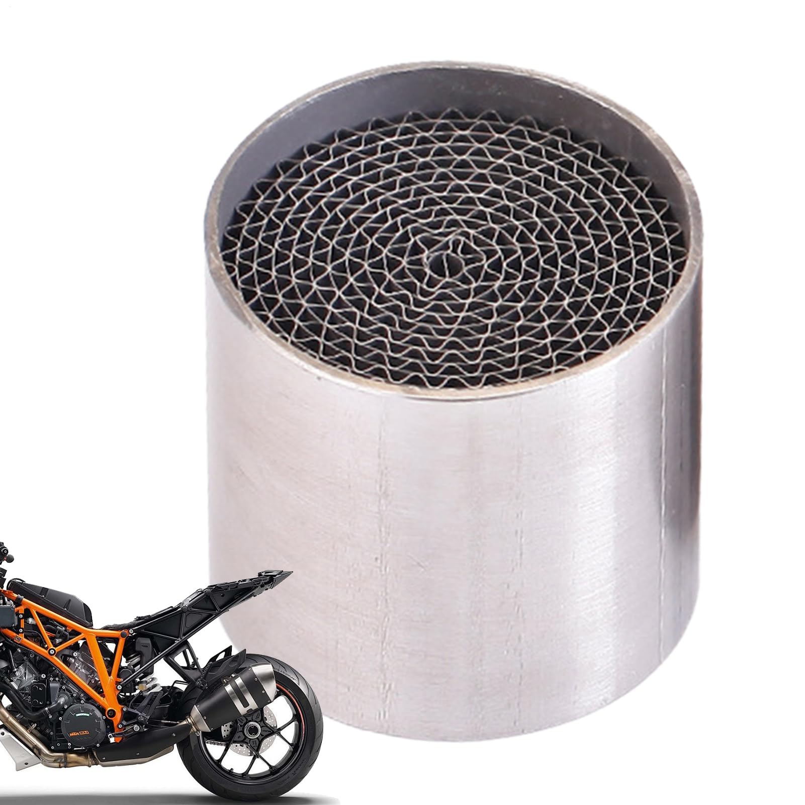 d'échappement réducteur de bruit – de moto en acier inoxydable à enfiler, installation rapide | Amélioration des performances pour scooters, motos de sport, croiseurs