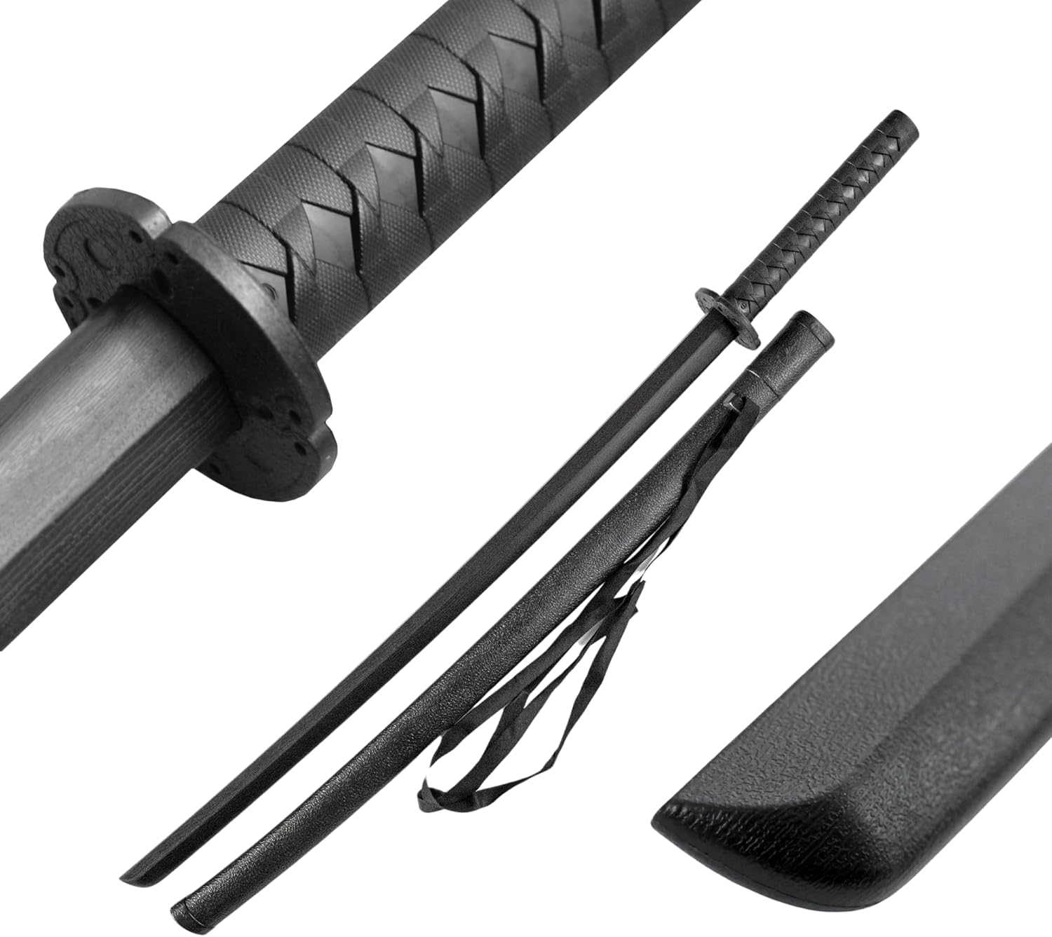 DEPICE Bokken Set - Japanese Wooden Sword with Hard Plastic Blade