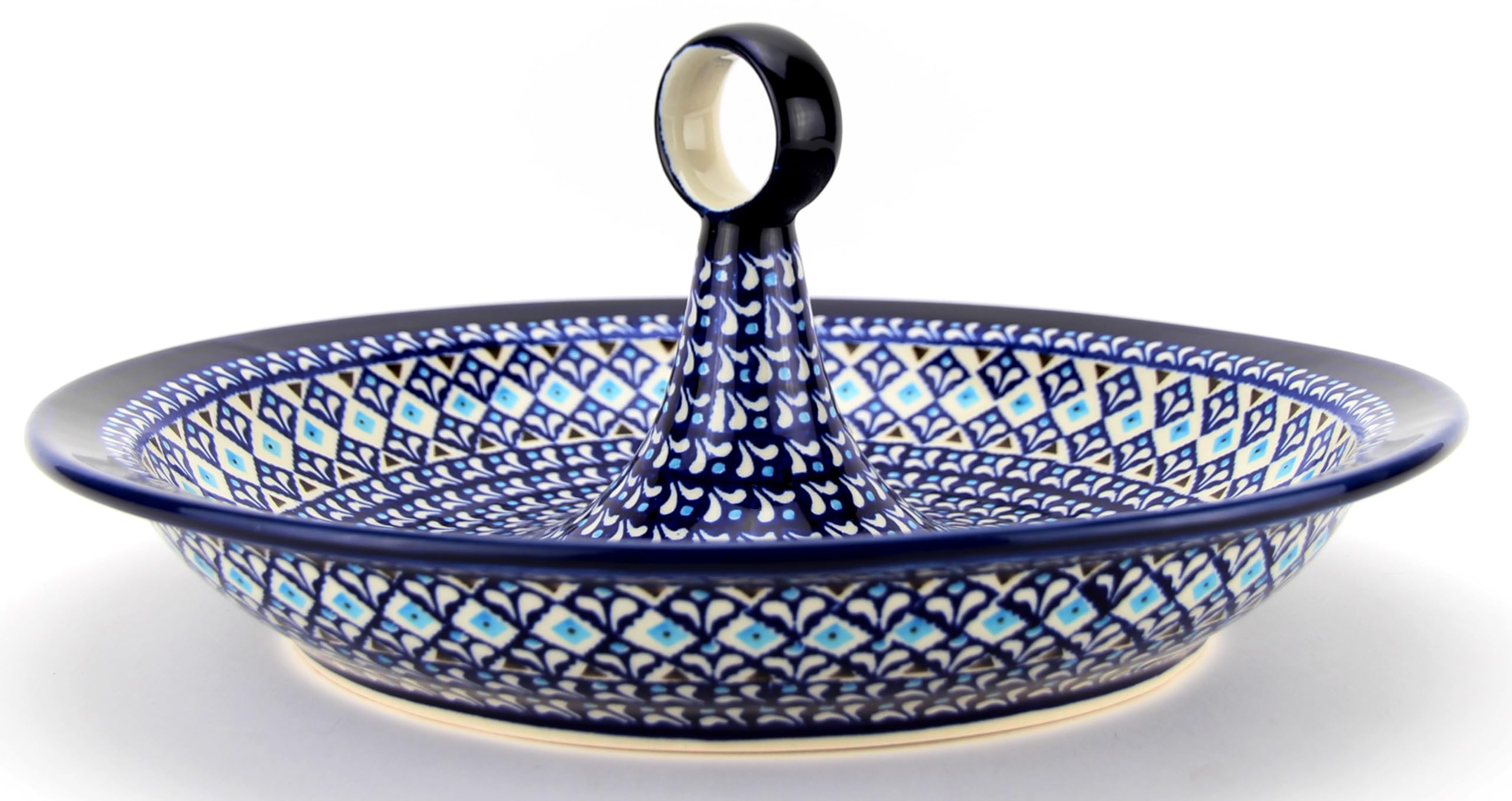 Polish Pottery Handcrafted Extra Large Fruit Bowl Centerpiece, Vegetable Bowl, Serving Dishes for Entertaining, Large Bowls for Party, Ideal Housewarming Gift, Decor