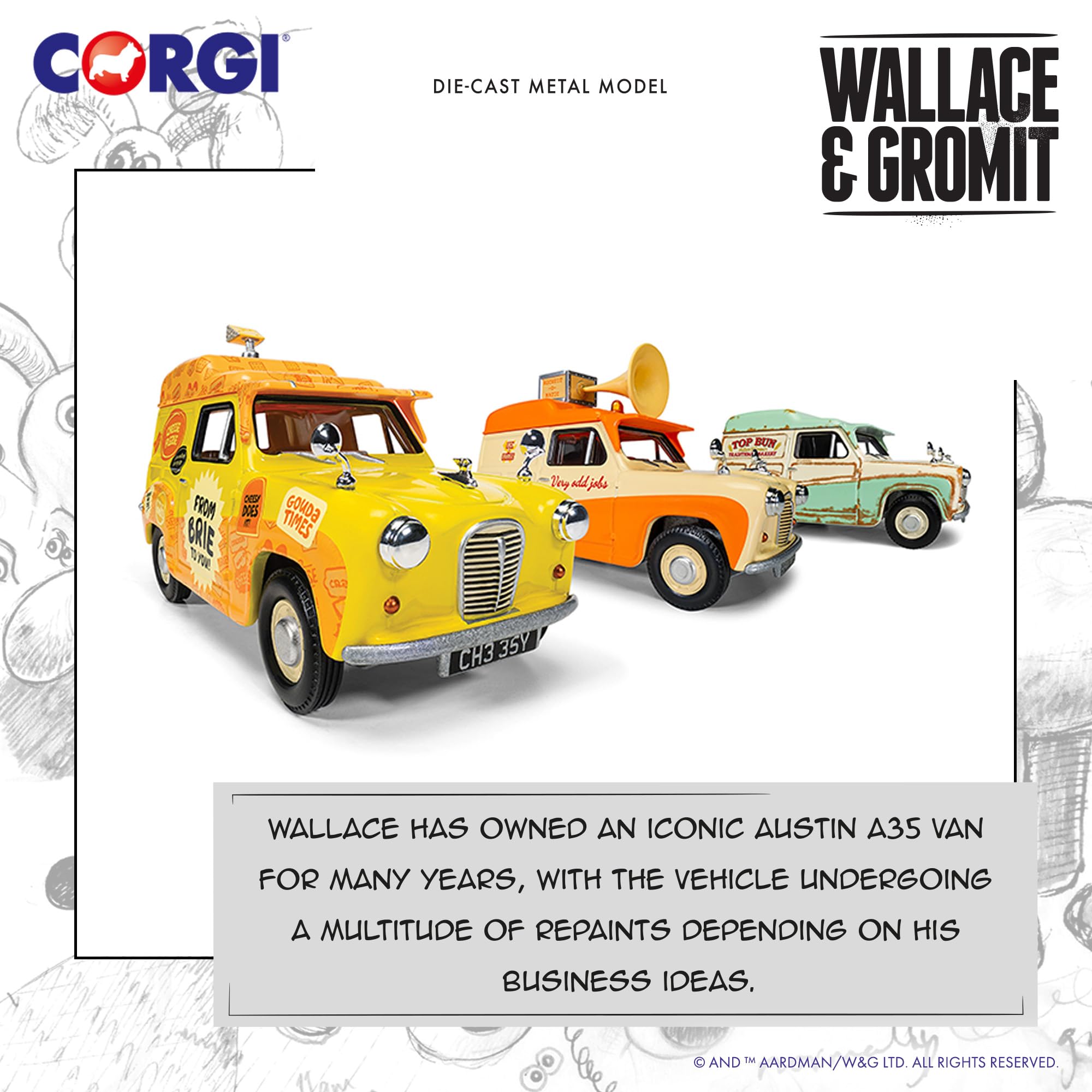 Amazon.com: Corgi Diecast Model Cars - CC80506 Wallace & Gromit