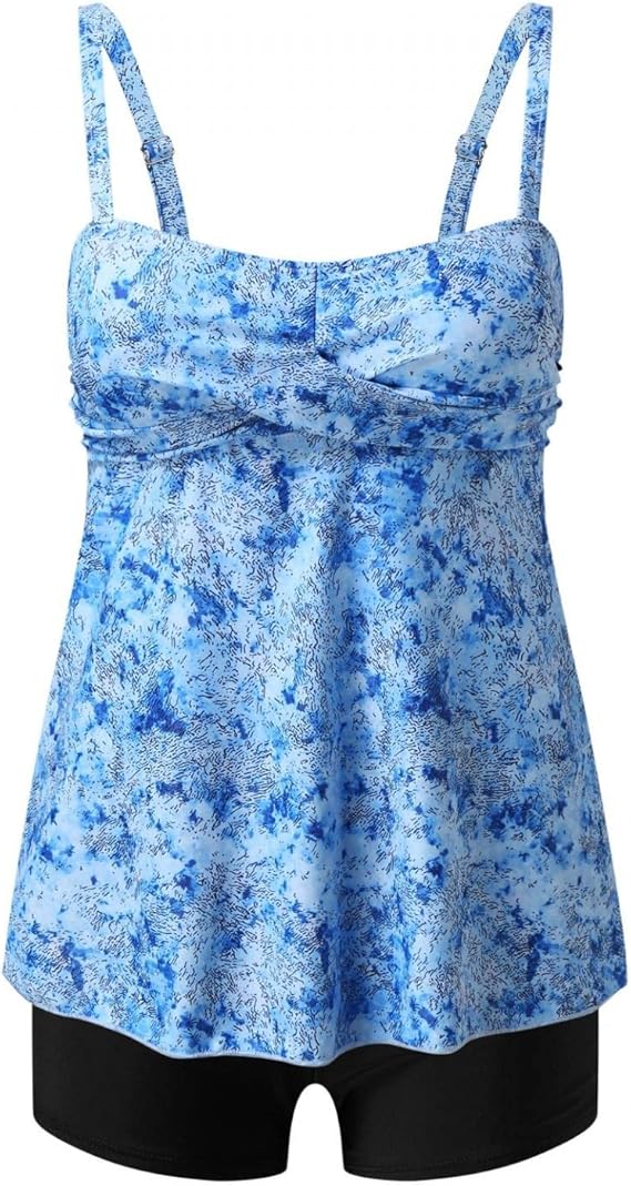 Amazon Co Jp Zldhxyf 水着 レディース セパレーツ 花柄 ビキニ タンキニ スイムドレス スイムウエア ビーチウエア 大きいサイズ 体型カバー 可愛い 夏 ハイレグ 安い オシャレ ビーチ 海水浴 温泉 肩出し ハイウエスト 服 ファッション小物