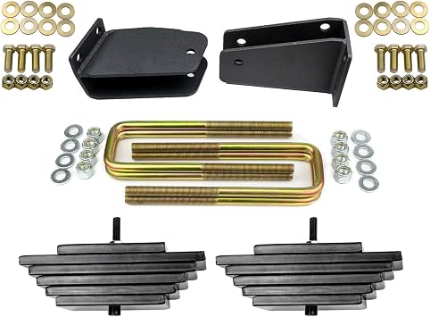 3" Front Leveling Lift Kit 1980 to 1998 compatible with model Ford F250 4X4 Axle Pivot Bracket included