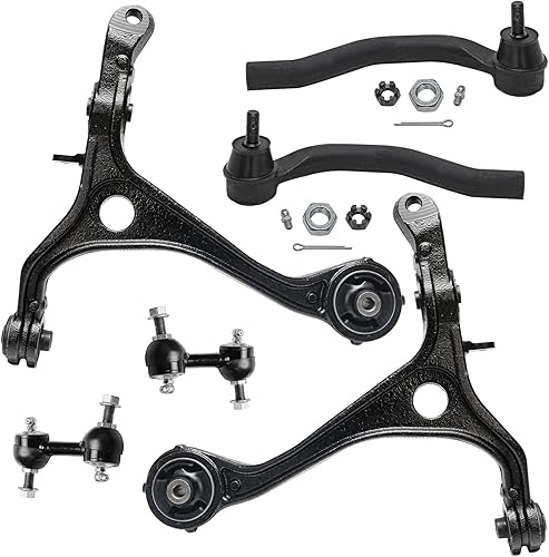 Miniatura 182 de Detroit Axle - Kit de brazos de control AWD para cargador Chrysler 300 Dodge Challenger Magnum, 2 brazos de control superiores delanteros con rótula