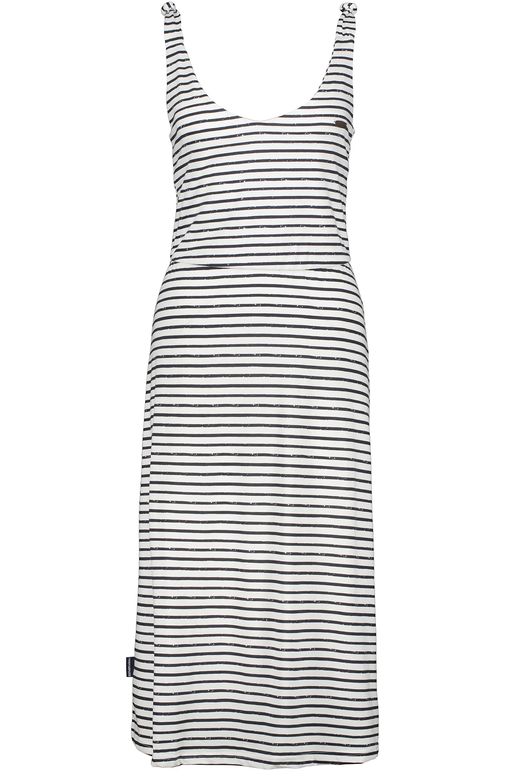 ALIFE and Kickin MelinaAK Dress - Women's Jersey Dress Knee-Length - Comfortable & Stylish for Everyday & Leisure - Casual Dress for Spring & Summer, White, S