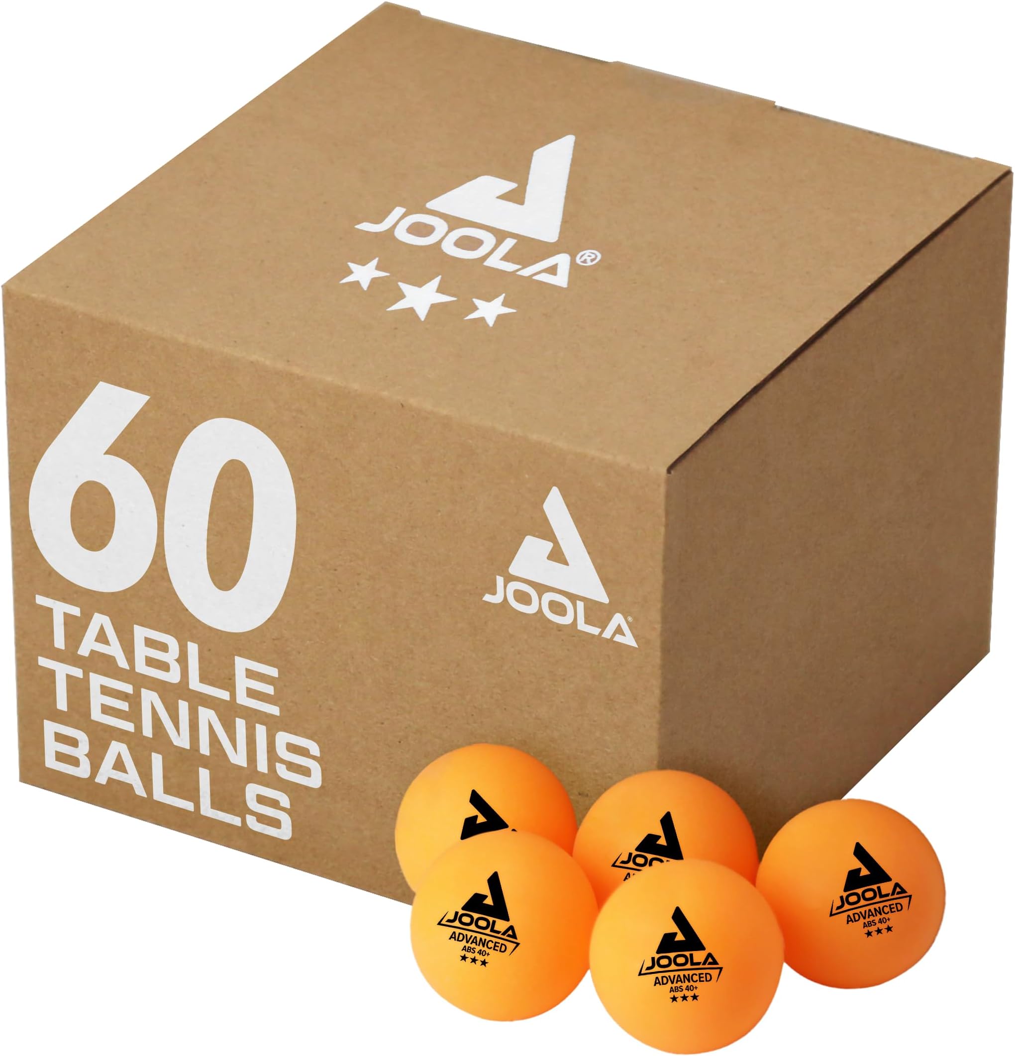 Training 3 Star Table Tennis Balls 12, 60, or 120 Pack - 40mm Regulation Bulk Ping Pong Balls for Competition and Recreational Play - Fun as a Cat Toy - Indoor and Outdoor Compatible