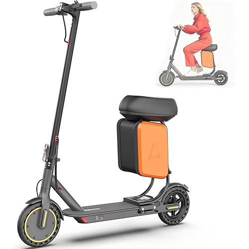 Qlaway Electric Scooter for Adults, 8.5"/10" Tires, 19/22MPH, 350W/500W Powerful Motor, 15/22 Miles Range,Portable & Folding Commuter Escooter with Dual Braking, APP Control