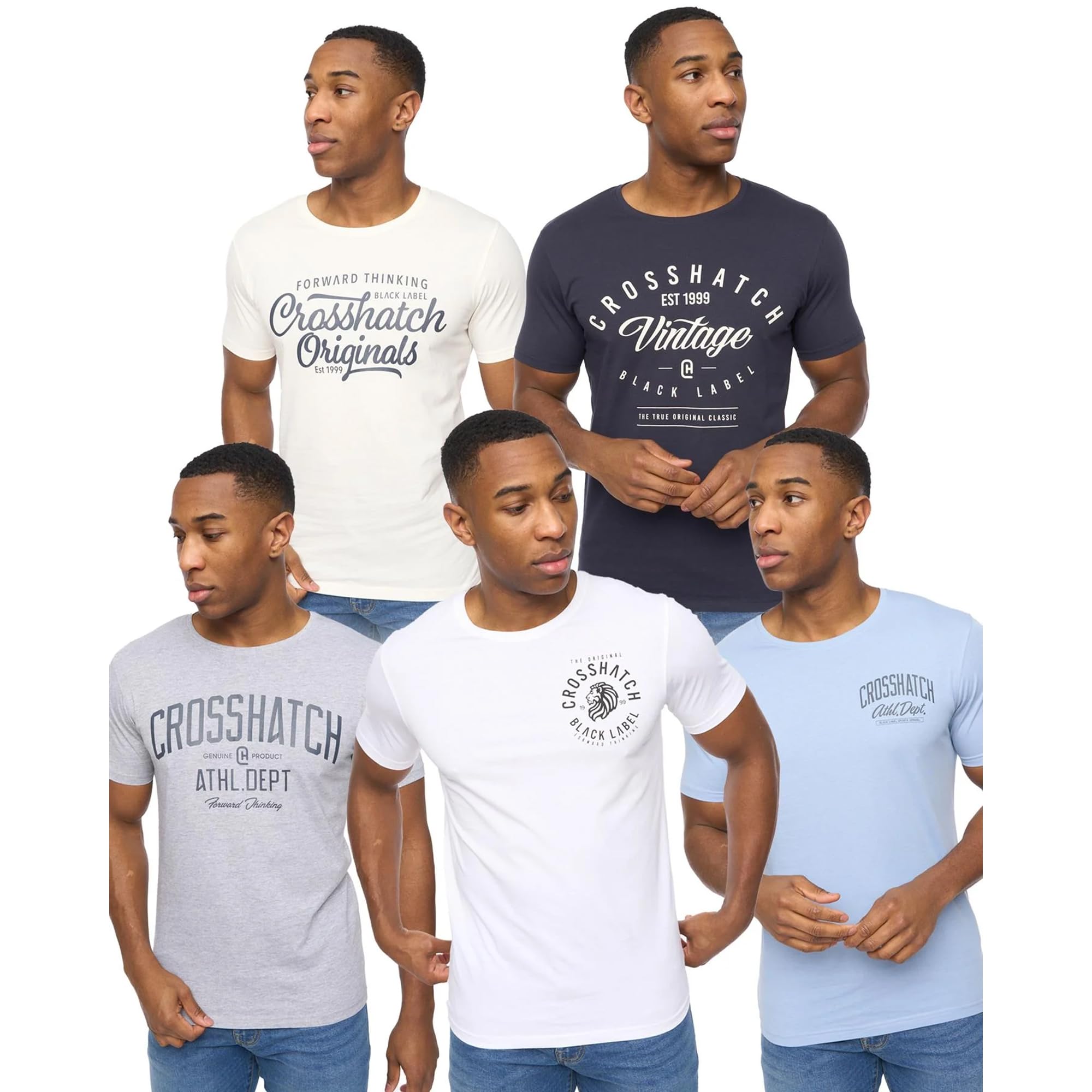 Collegetheme T-Shirt 5pk Assorted - S