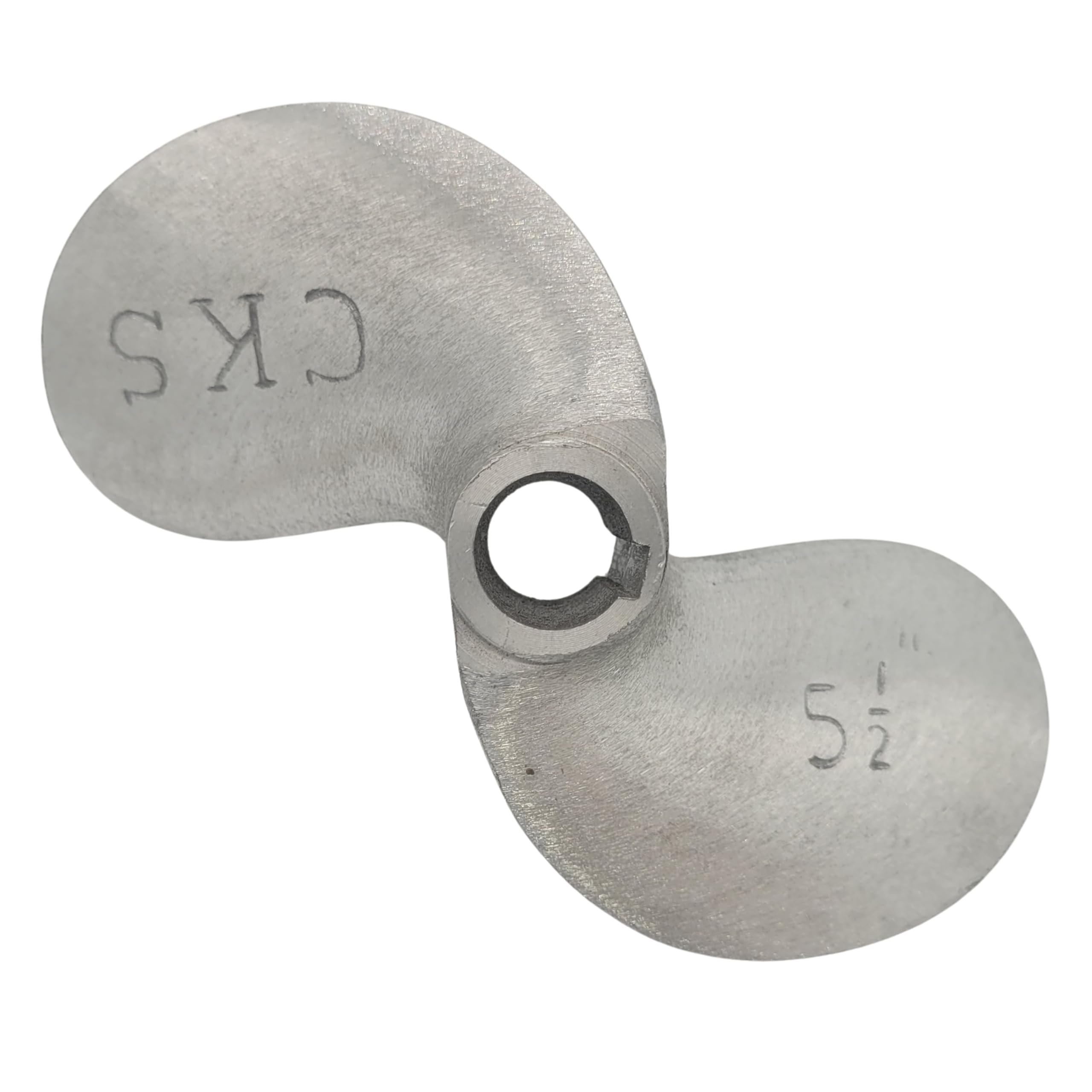 SANAR Aluminum Propeller for Longtail Mud Motor Long Tail Boat - Keyed Tapered Shaft - Standard (5.5")