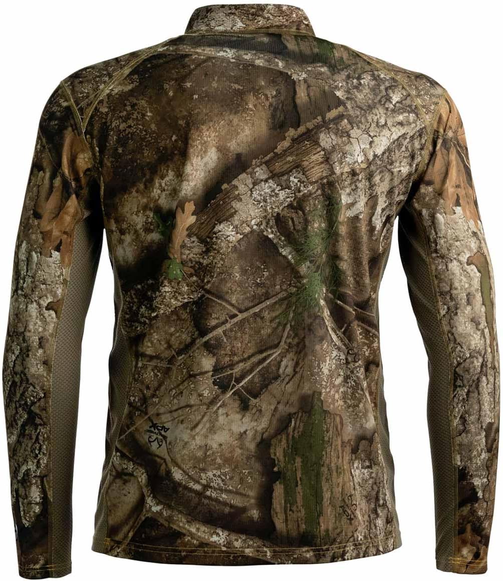 SCENTBLOCKER Angatec Long Sleeve 1/4 Zip Performance Shirt Mens Camo Hunting Clothes