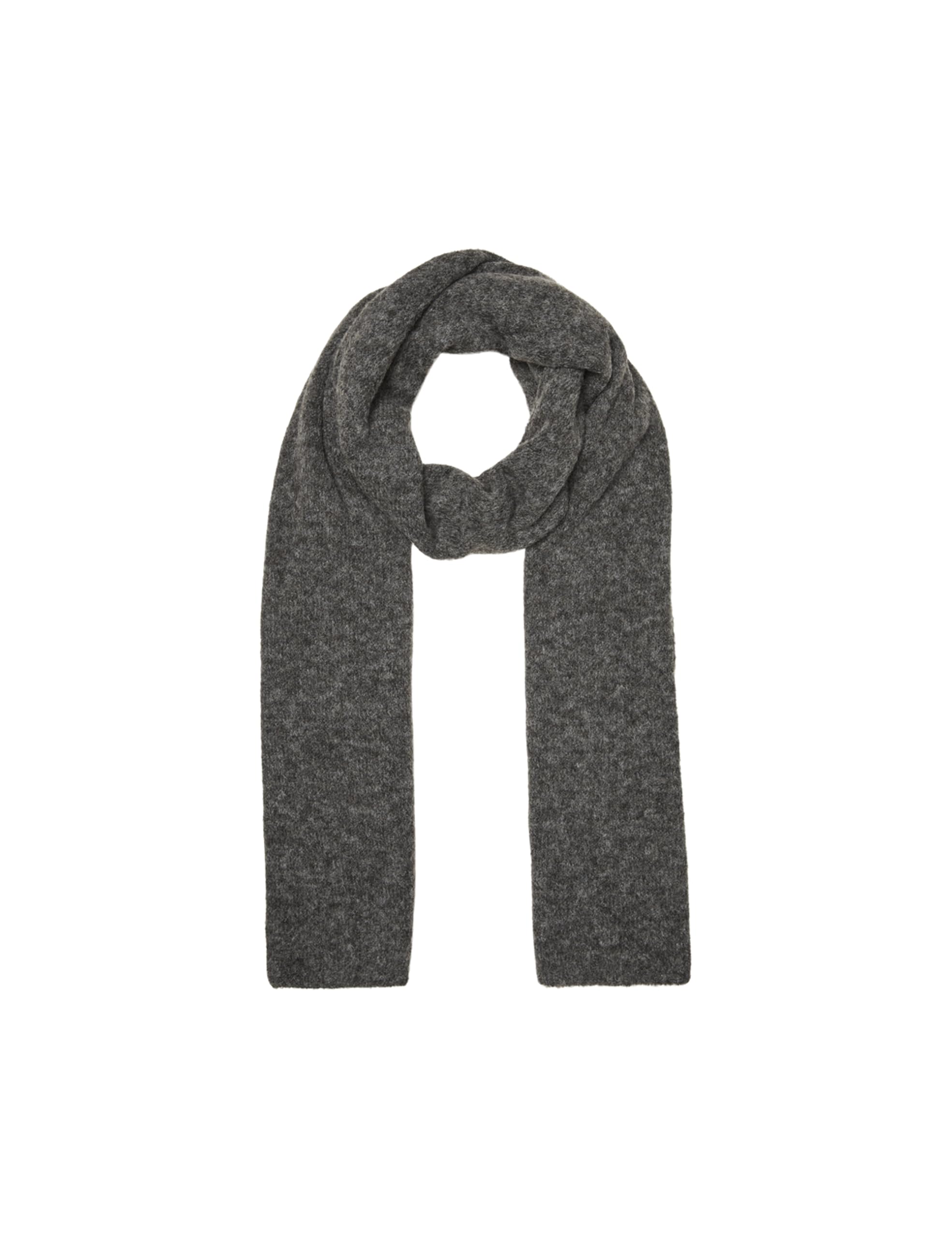Grande écharpe Noos VERO MODA gris foncé en maille douce, accessoire d'hiver taille unique