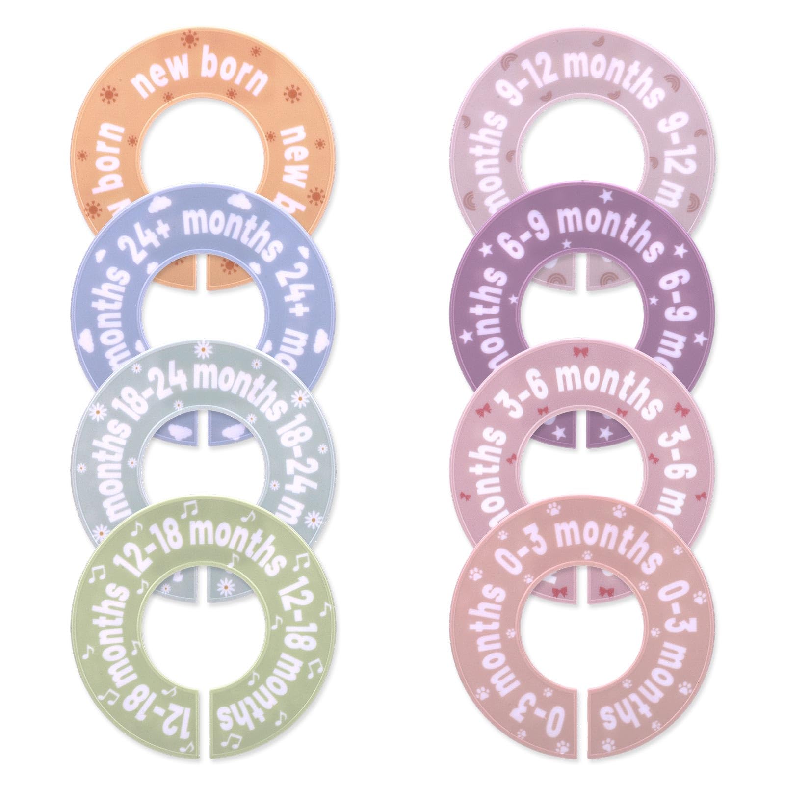 8pcs Baby Closet Dividers