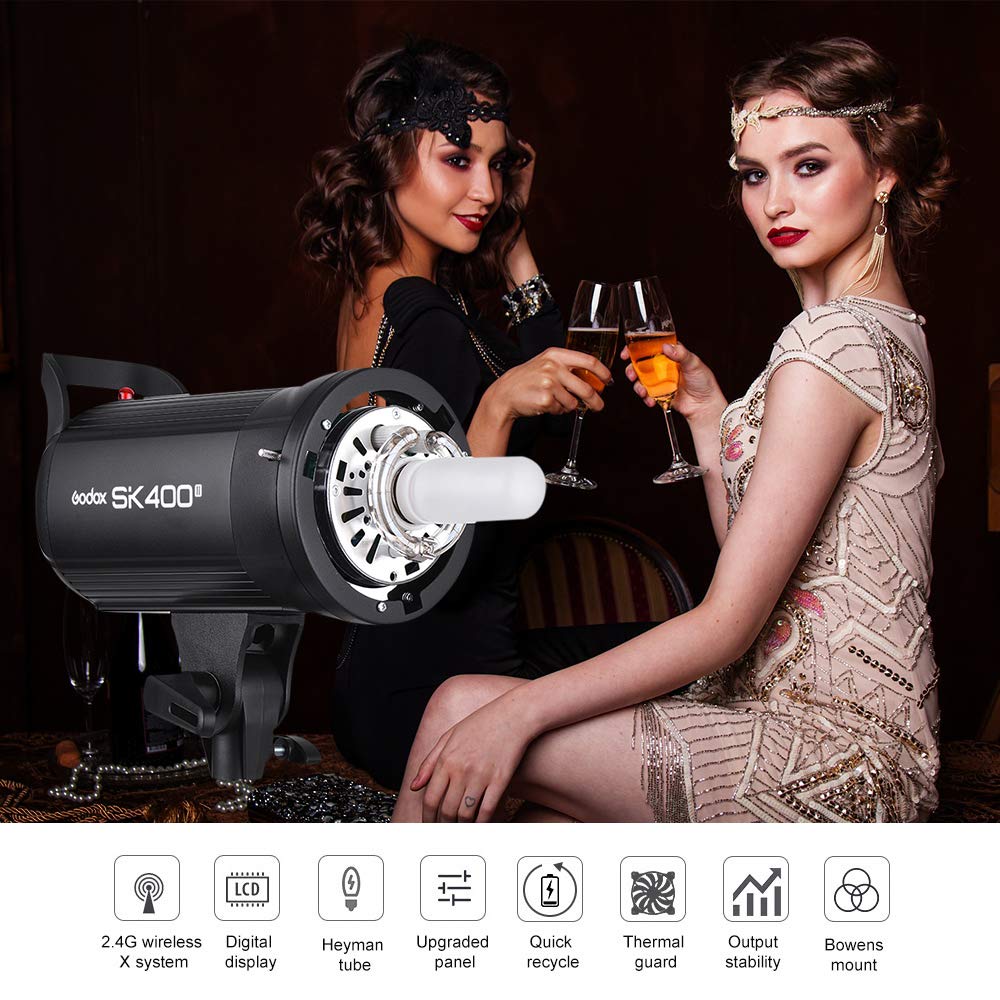 Amazon | GODOX SK400II 400Ws アップグレード スタジオ フラッシュ
