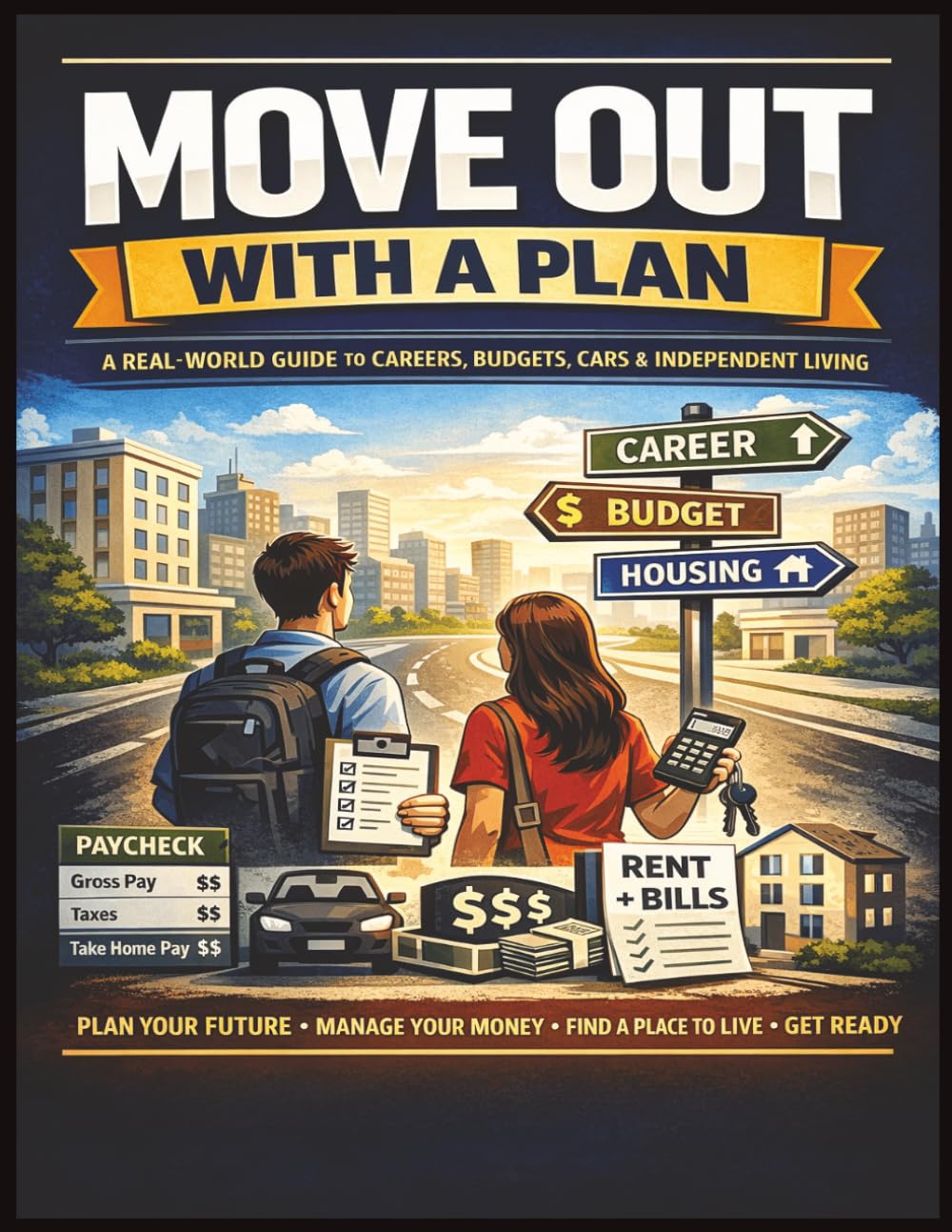 Move Out With A Plan: A Real-World Workbook for Teens and Young Adults to Master Budgeting, Rent, Credit, Career Income, and Independent Living