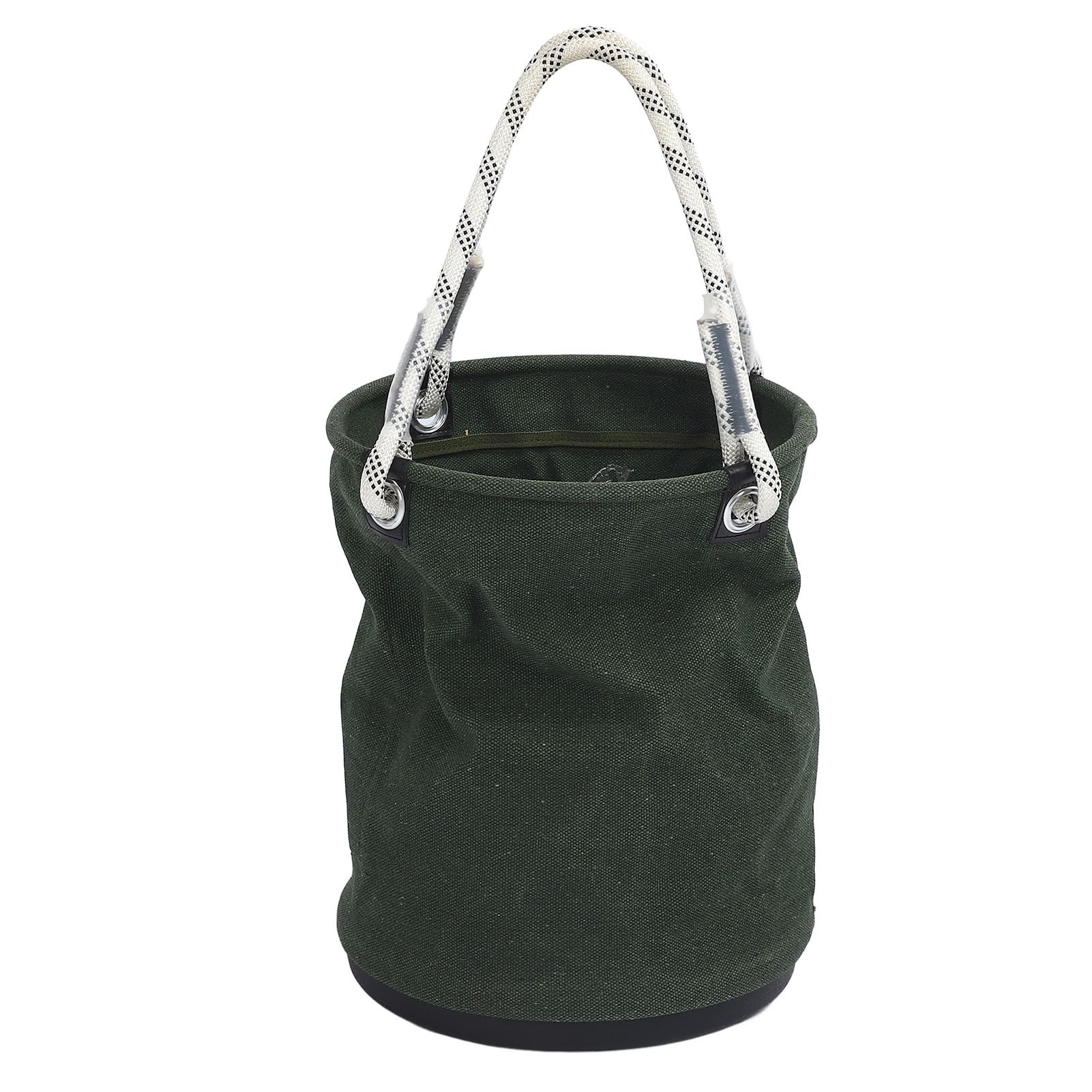 Fafeicy Heavy Duty Canvas Bucket Tool Organizer Bag, 30KG Capacity for Maintenance Work - Green