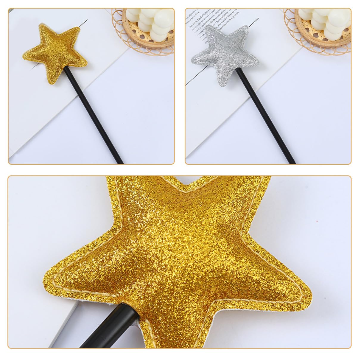 16 Pezzi Penne Stella Colorate per Adulti Penne Gel Nero per Scuola Ufficio e Feste Design Adorabile e Resistente Scrittura e Affidabile