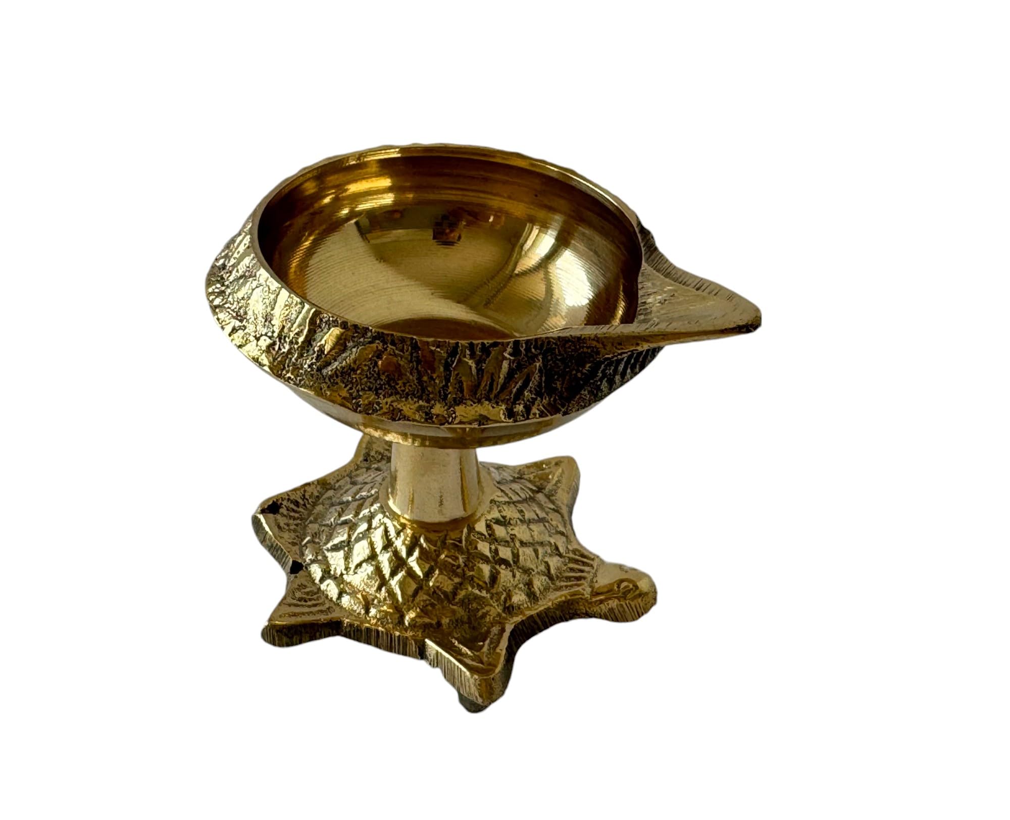 Kuberdeep Kachua Big Size | Oil Lamp Puja Lamp for Home and Temple | Traditional Design Oil/Ghee Diya | Indian Housewarming Return Gift Idea | Lamps for Home (Pack of 2)