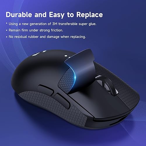 Miniatura 3 de JINGDU G PRO - Ratón inalámbrico para juegos antideslizante, color negro