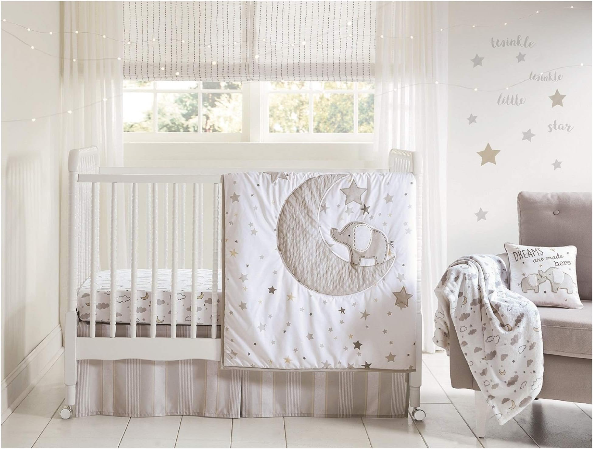 Amazon.com: Wendy Bellissimo 4pc Nursery Bedding Baby Crib Bedding Set ...