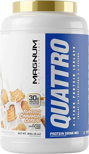 Magnum Nutraceuticals Quattro - Cereal de canela tostada, 2 libras, puede apoyar el crecimiento muscular y la recuperación