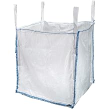 Mutual Industries Mutual 14981 Polypropylene Bulk Bag, 3000 lbs Capacity, 3 Length x 3 Width x 3 Height, 14981-0-3