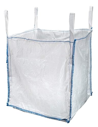 Mutual 14981 bolsa a granel de polipropileno, Capacidad de 3000 libras, 3 pies de largo x 3 pies de ancho x 3 pies de altura