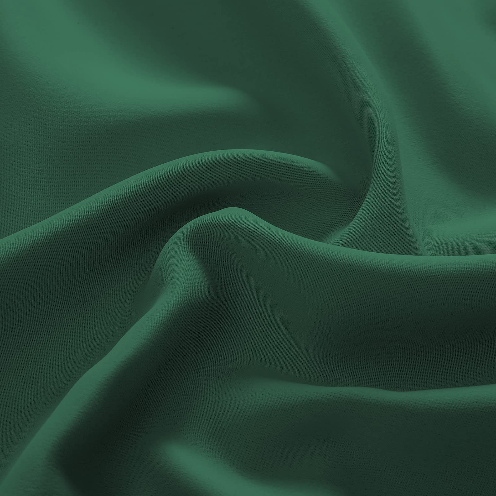 ele ELEOPTION Cortinas de Exterior Impermeables, Resistentes Viento, con Ojales Superior e Inferior, Cortina Opaca con Protección UV, para Balcón, Jardín, Patio, 4 Pieza/132 x 213 cm, Verde Oscuro