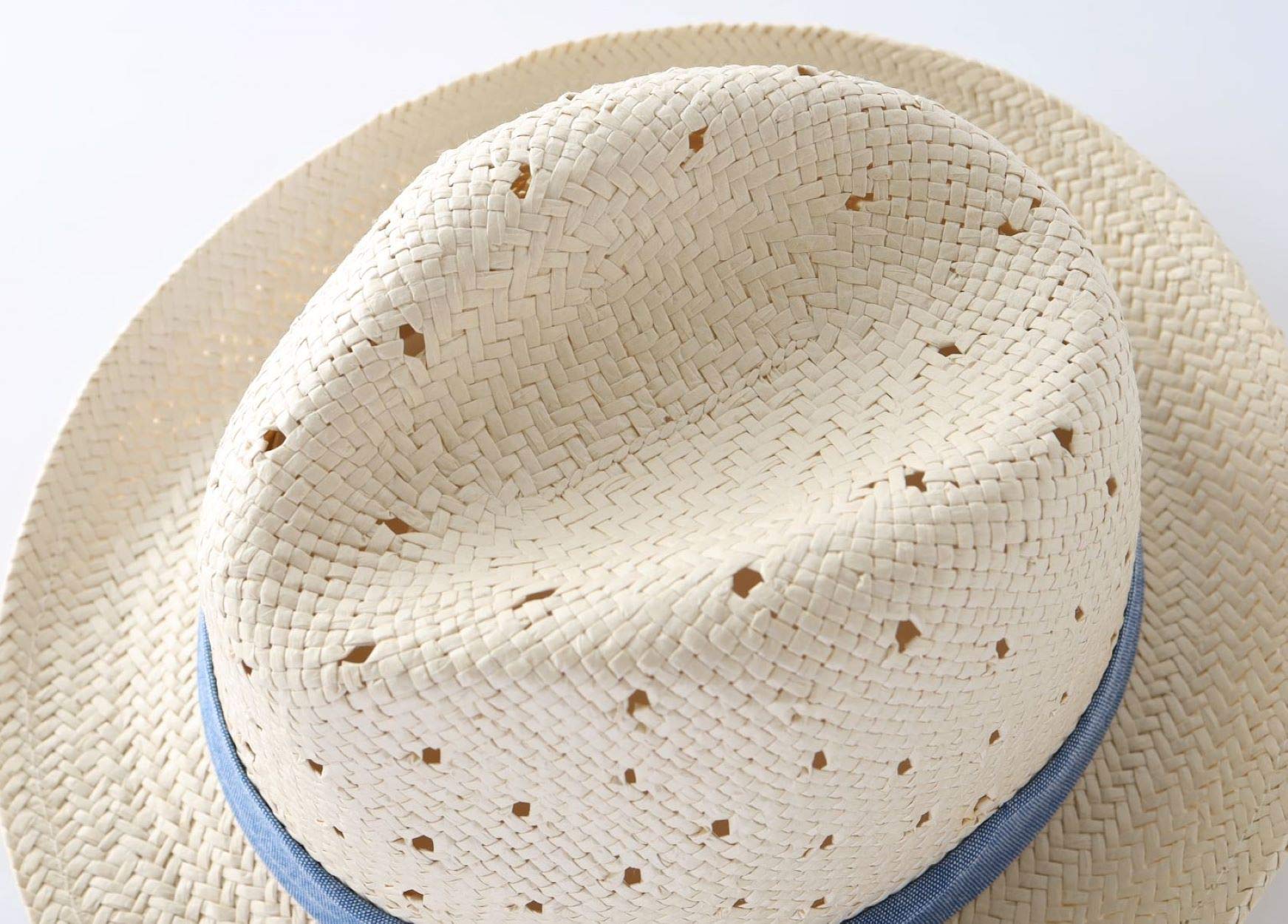 Chapeau de paille d'été pour enfants garçons Chapeau de protection solaire pour bébé Chapeau de plage Fedora