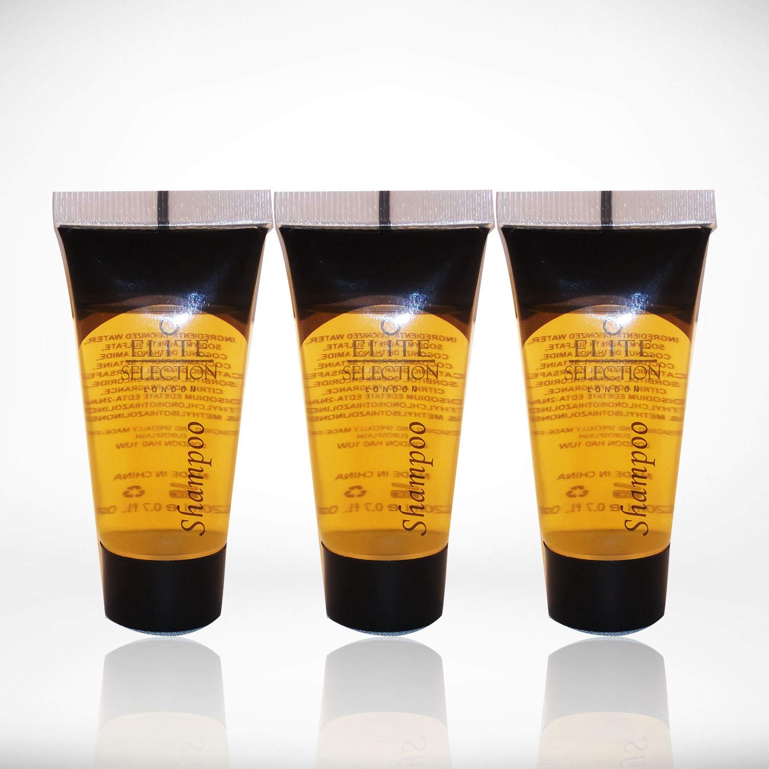 20 Ml Elite Selection London Shampoo Tubes Anti-Dandruff Shampoo All-In-One Conditioning Shampoo Clean Dandruff Shampoo Ideal for Damaged Hair Eurosplash Amenities Hotel B&B Guest House (Pack of 25)