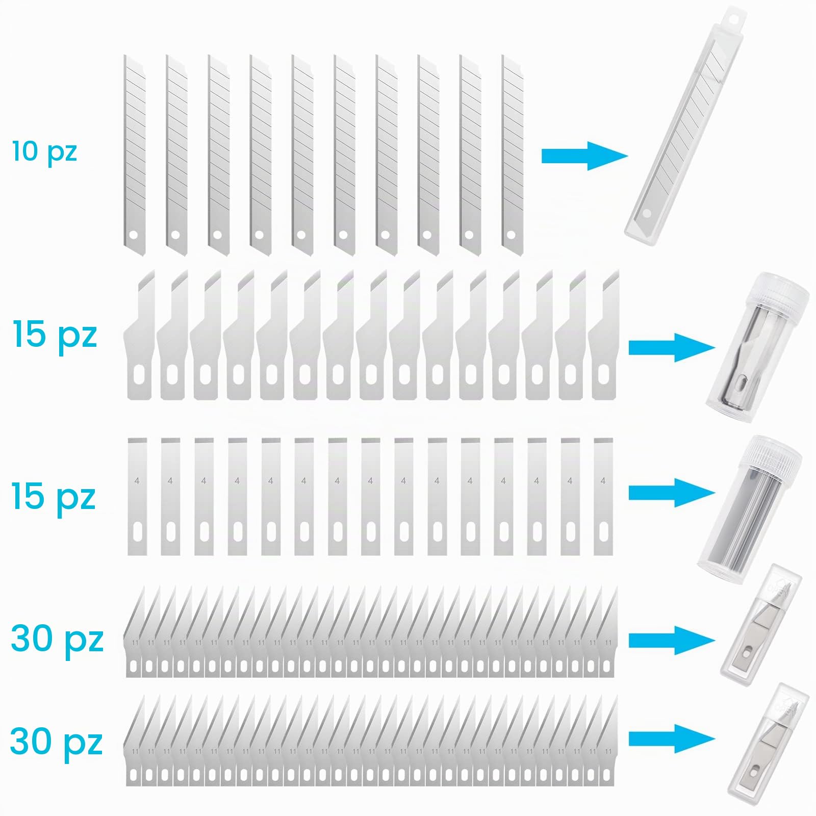 Cutter di Precisione Set, Coltello da Intaglio Artistici con 2 Manici, 90 Lame di Ricambio, Tappetino da Taglio per Hobbistica DIY Scrapbooking Stencil Intaglio Modellismo