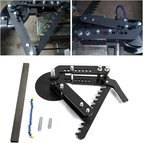 ECOTRIC Dobladora de tubos y tuberías con revestimiento de óxido negro, dobladora manual de tubo, dobladora de tubos, dobladora de tubos, WFB2