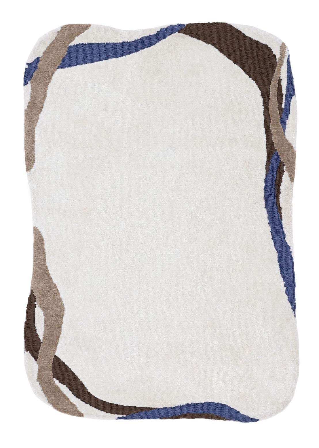 carpetfine Teppich Holly weicher Teppich Creme 80x150 cm für Wohnzimmer, Schlafzimmer & Kinderzimmer