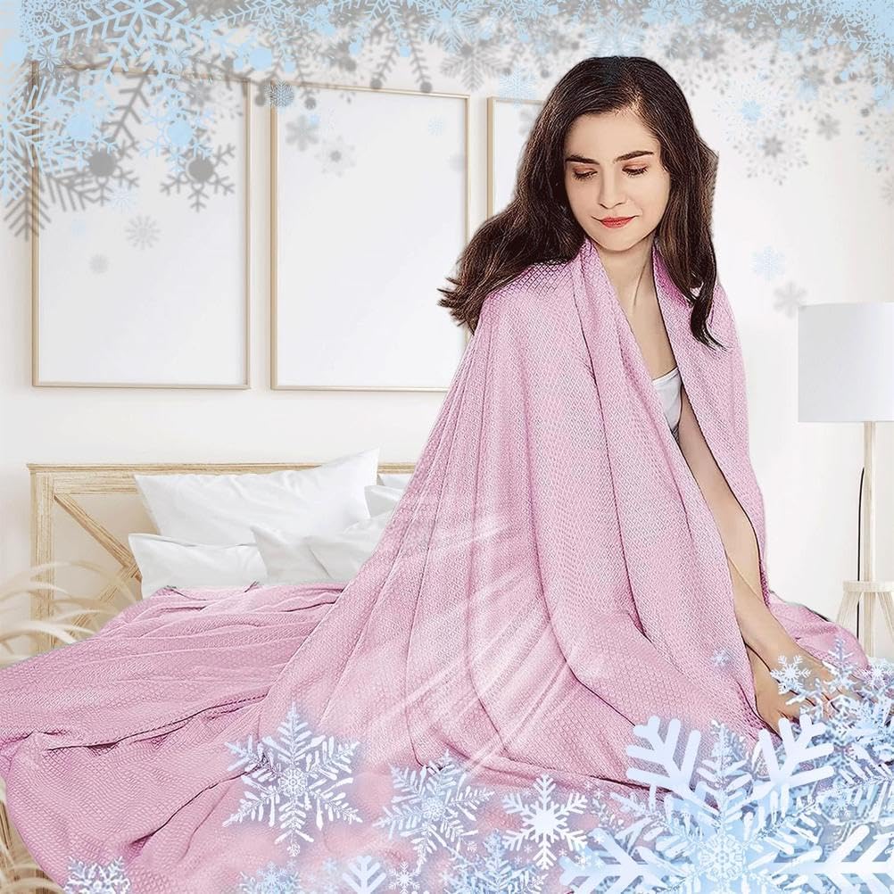 Coperta rinfrescante leggera, reversibile in microfibra, per aria condizionata, trapunta, delicata sulla pelle, assorbe il calore corporeo, per sudorazione notturna e per chi dorme caldo