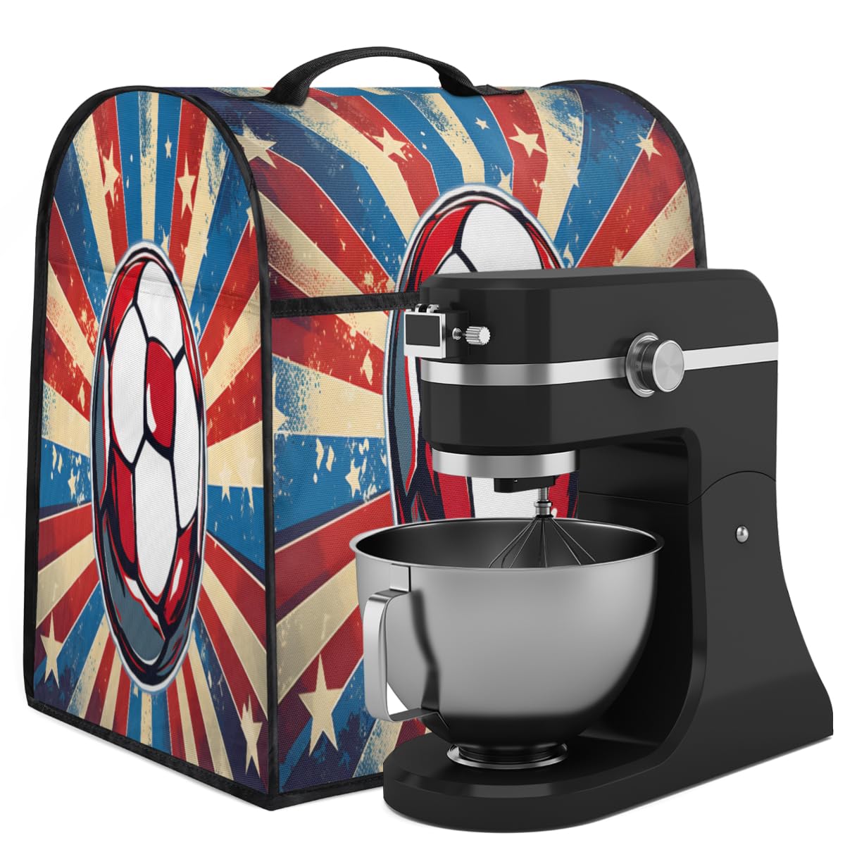 Coffee Maker Cover America Football Kitchen Appliance Covers Small Appliance Covers Blender Cover Juicer Cover Dust Covers for Kitchen Appliances with Top Handle and Pockets,Washable,C756
