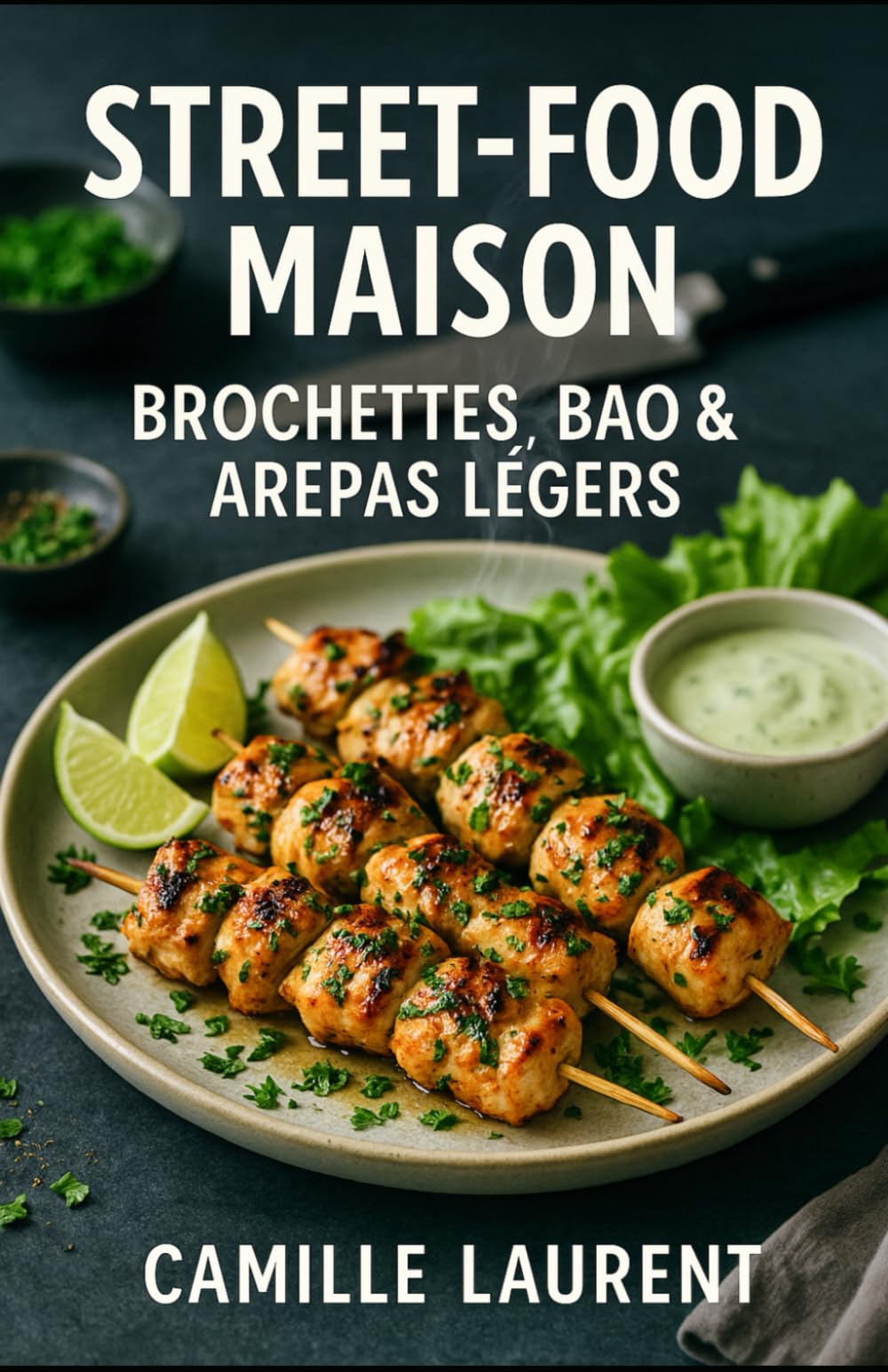 Street-Food Maison — Brochettes, Bao & Arepas Légers : 60 recettes légères de street-food maison pour des dîners savoureux et conviviaux: 60 recettes ... de brochettes, bao et arepas faits maison