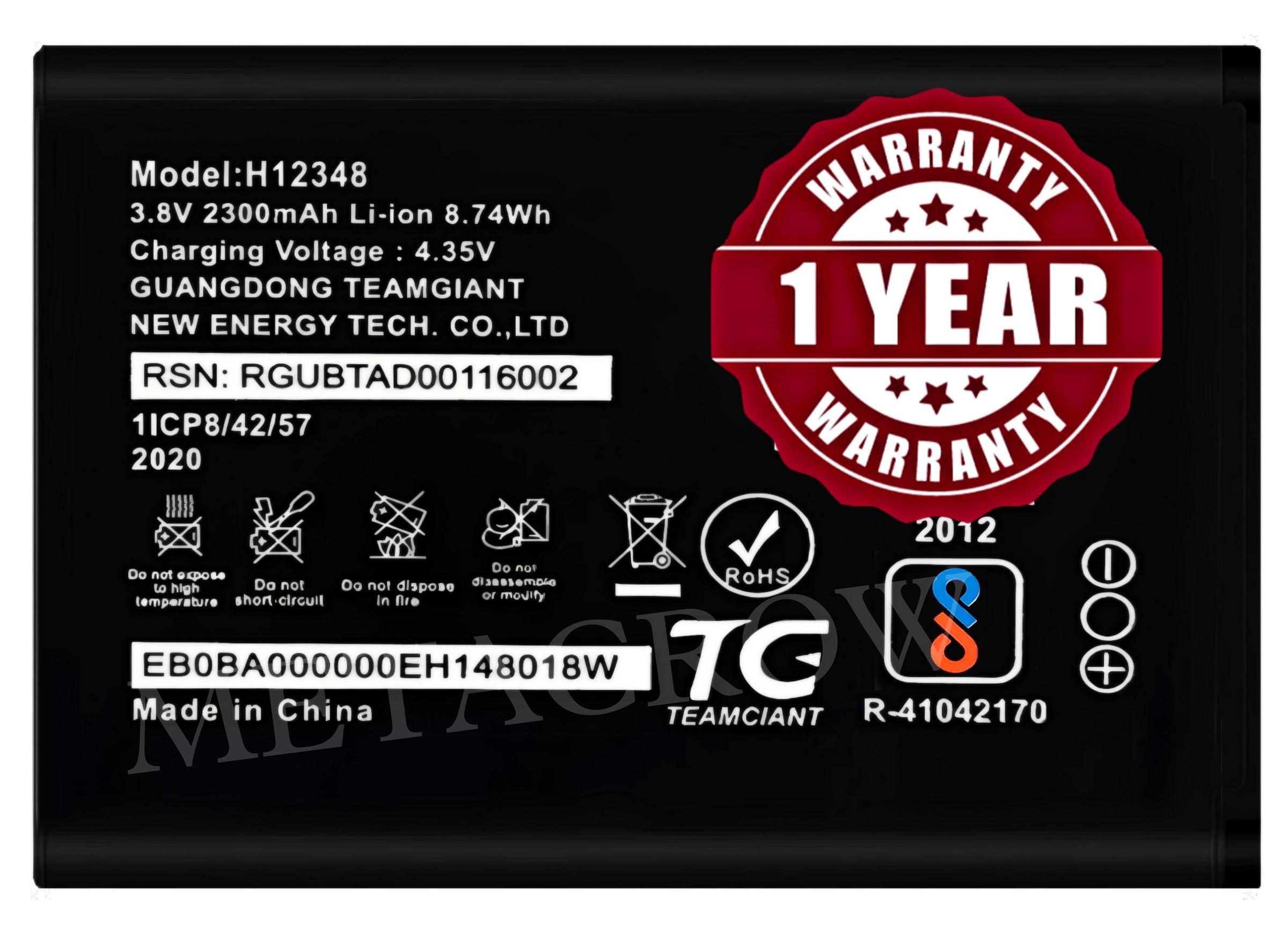 Original DC024 | H12348 Battery for Airtel My WiFi Dongle AMF-311WW 4G Hotspot Router Battery - (2300mAh) - 1 Year Warranty