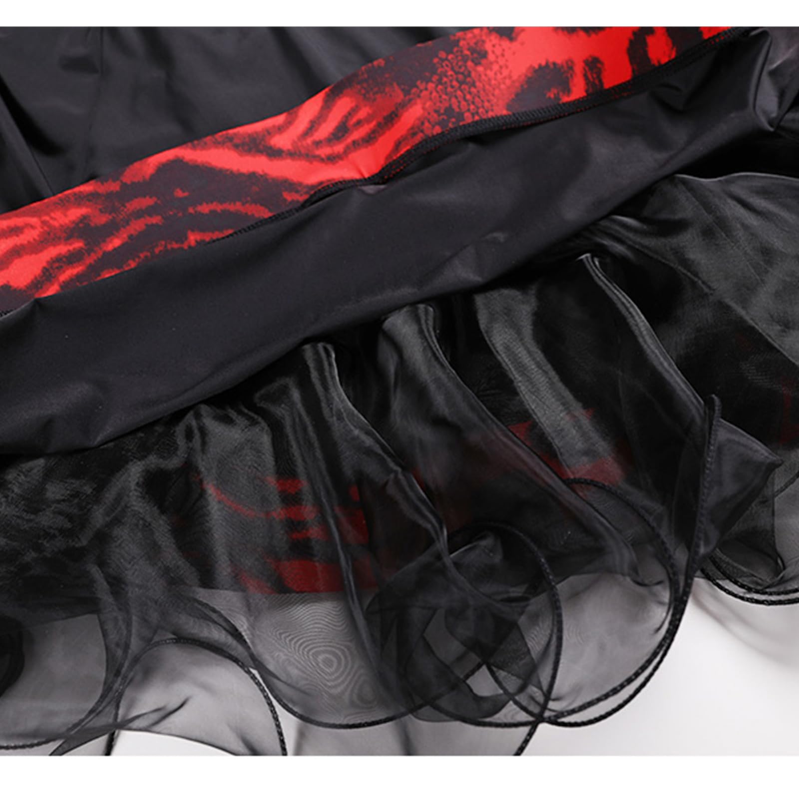 purpleq Tanzabend Ballkleid Tanz Kleider - Professionelle Moderne Ballsaal Tänze Latein Walzer Tango Quickstepp Trikot Accessoires Kostüm Spitzen Pailletten Langarm Tanzkleider Für Damen