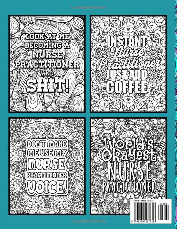 Nurse Practitioner Coloring Book for Adults: A Funny Appreciation Gift for Nurse Practitioners for Relaxation - Image 2