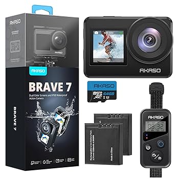 GoPro - AKASO Brave6 Plus  4K/30fps WiFi搭載 30m防水 AKASO Brave 6 Plus Native 4K30FPS 20MP WiFi Action Camera