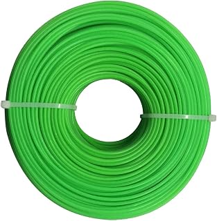 OUNONA Cuerda de nailon para cortacésped al aire libre (100 m, 2 mm), color verde