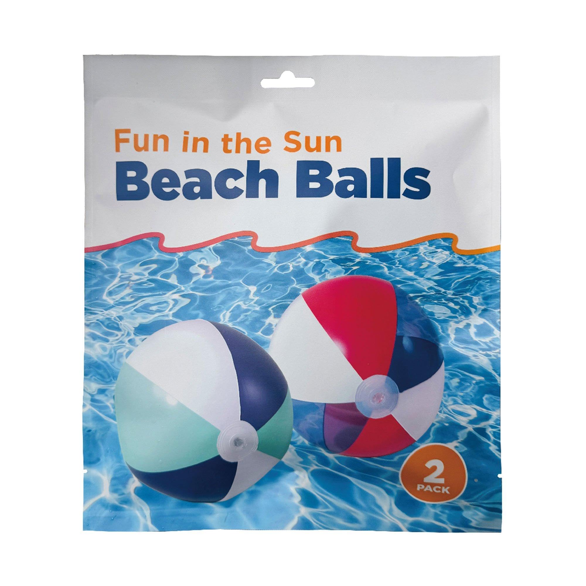 In The Swim Fun in The Sun Beach Balls - 2 Pack WD034
