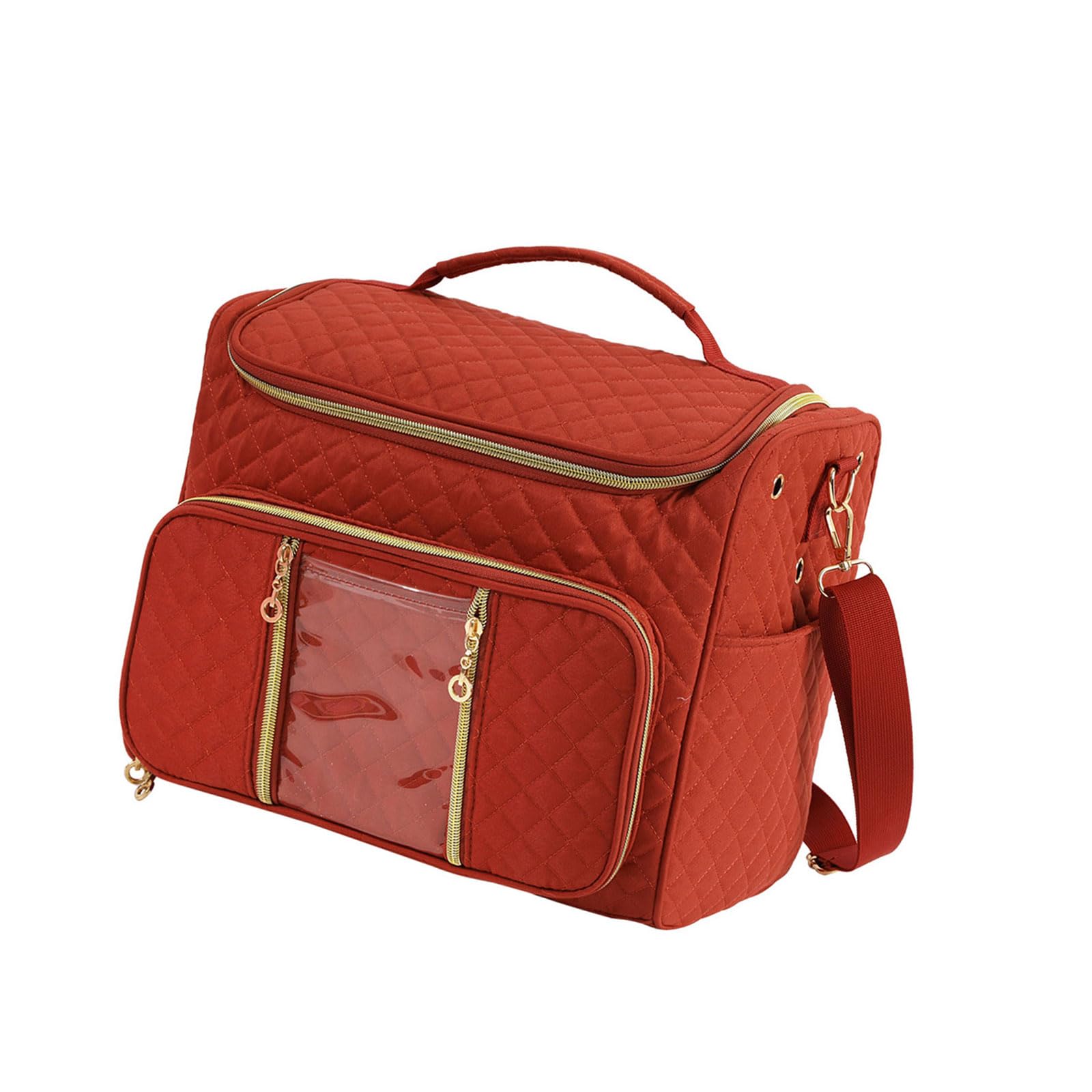 Msioytog Hanging Craft Bag for Yarn Storage Resistant Designs with Spacious Pockets and Practical Oxfords Cloth Hanging Yarn Storage Bag
