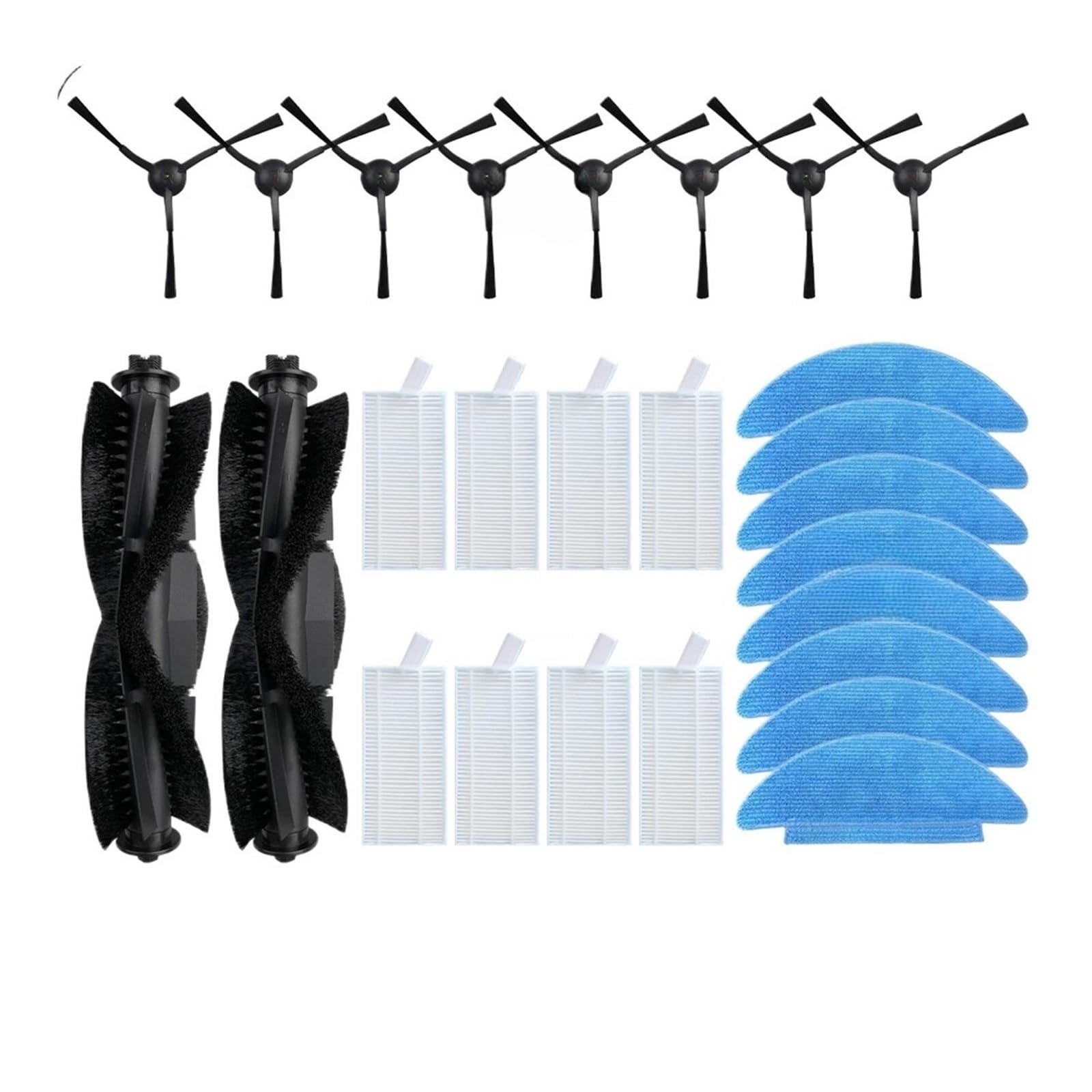 Compatible con Cecotec, Compatible con Conga, Compatible con Eternal, Pet MAX X-Treme, Ultimate, Titanium, Vital Accesorios De Piezas De Cepillo Lateral Principal(M)