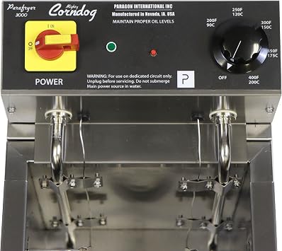 Paragon Mighty Corn Dog Fryer - Commercial Deep Fryer for Corn Dogs